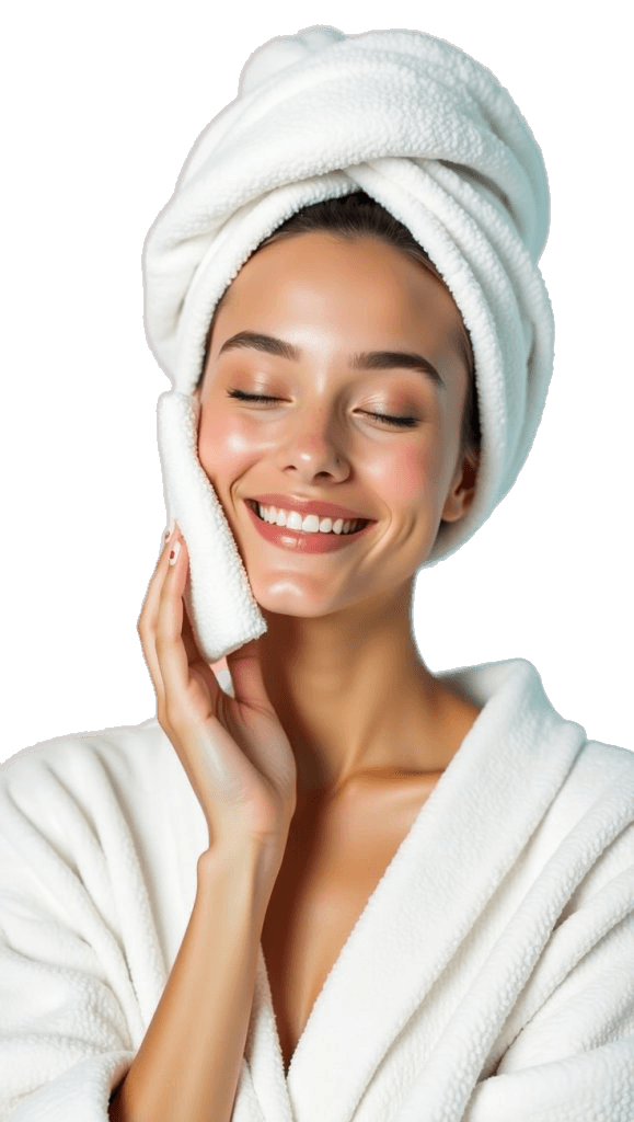Lady being Massaged on the face